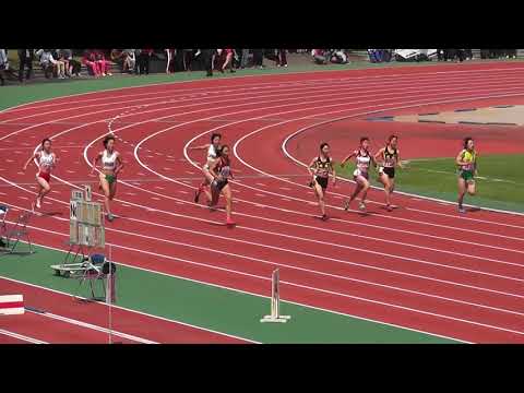 2018京都高校陸上　市内ブロック予選　女子200m5組