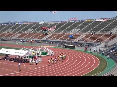 5000m男子　’決勝’、小澤海斗（今治北）15分20秒97　～愛媛県高校総体2017・陸上競技～