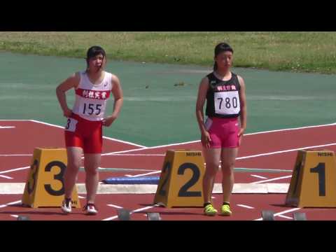 20170519群馬県高校総体陸上女子100m予選2組