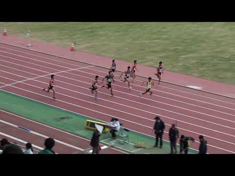 2018 第1回県記録会 中学男子100m6組