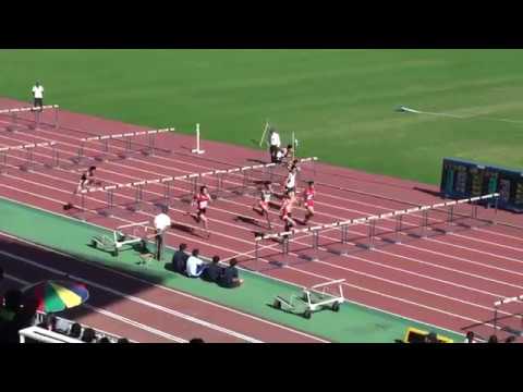2018 茨城県高校新人陸上 男子110mH準決勝2組