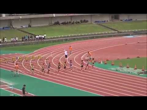 男子B（中学2年）100m　予選4組　～ジュニアオリンピック陸上　高知県選考会～