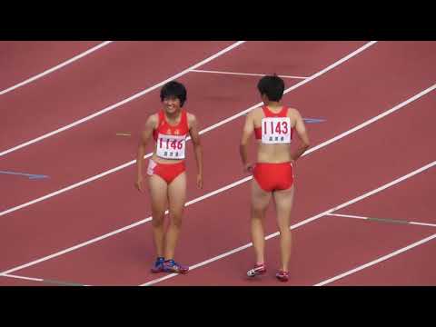 女子200m_A決勝_第50回北海道高体連札幌支部新人陸上20180818