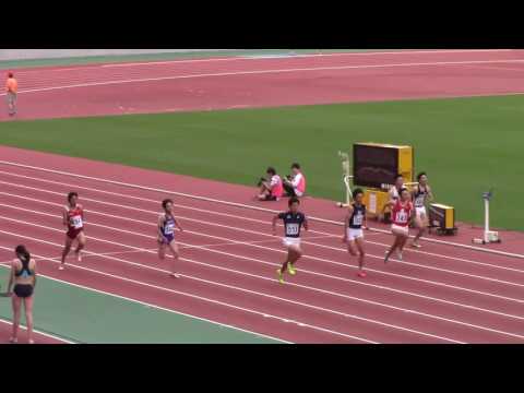 2017 東海学生陸上 男子100m 予選 4