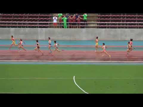 2018全国高校総体陸上南九州大会（沖縄）4×100リレー女子準決勝1組