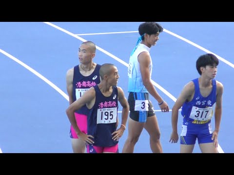 予選-決勝 1年2年 男子110mH 近畿高校ユース陸上2024