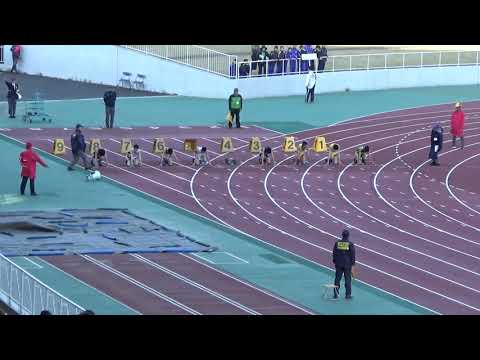 2019 第1回県記録会 中学男子100mタイムレース1組