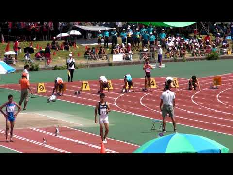 20180814 第73回大阪高等学校総合体育大会 男子 2年 100m 予選 4組