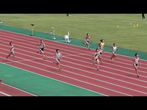 2017 東北総体 陸上 女子200メートル予選1組目