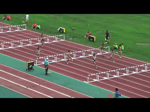 H29　千葉県ｼﾞｭﾆｱｵﾘﾝﾋﾟｯｸ最終選考　B女子100mH　予選1組