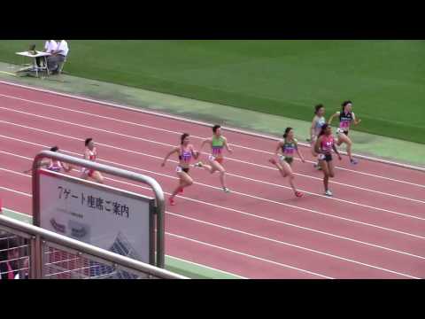 2016学生個人選手権女子100m準決勝2