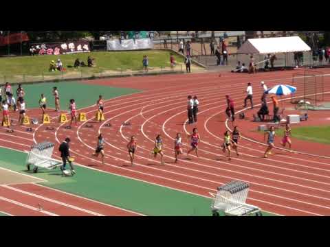 20180429 大阪陸上競技カーニバル　中学女子　100m　予選　2組