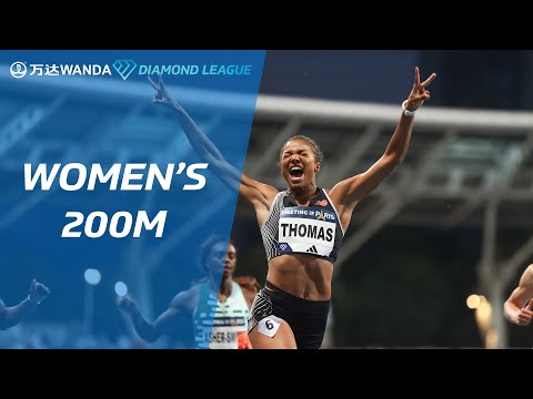 Gabrielle Thomas streaks to victory in the 200m in Paris - Wanda Diamond League 2023