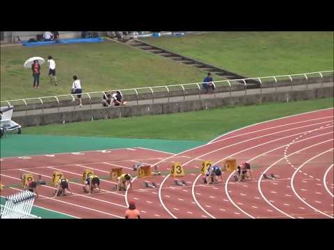 女子A（中学3年）100m　予選2組　～ジュニアオリンピック陸上　高知県選考会～