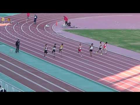 2019 第1回県記録会 中学男子100mタイムレース8組