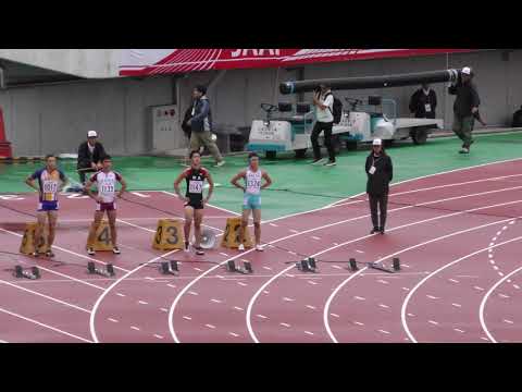 男子100m予選4組　U18日本選手権R01