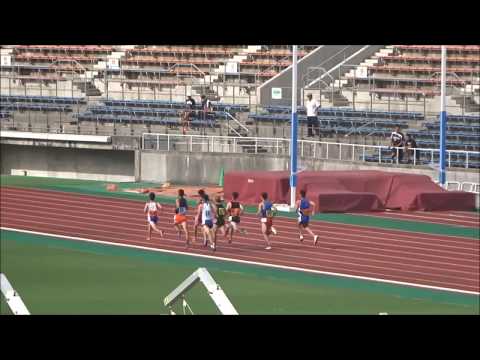 四国中学総体2017・陸上競技／男子800m決勝、吉田藍希（川東中）2分03秒02