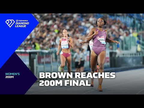 Brittany Brown wins second Diamond League 200m of 2024 in Rome - Wanda Diamond League 2024