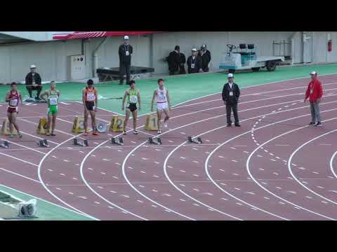 男子100m B決勝　U18日本選手権R01