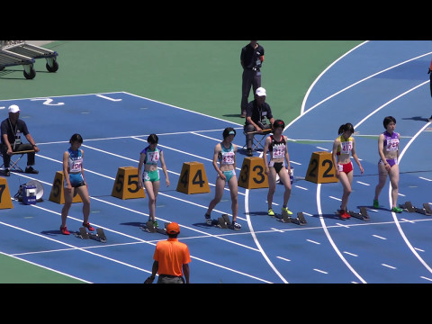 20160618関東高校総体女子100m南関東予選2組