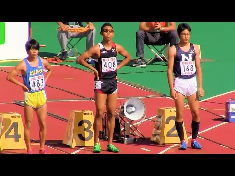 2015ジュニア陸上男子 100ｍ 予選3組 20151017