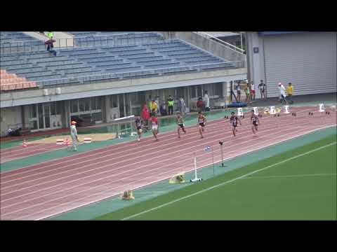 愛媛県高校新人大会2017・八種競技男子100m、2組