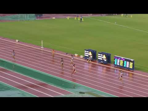 女子4×100mR 予選4組　U18日本選手権 R01