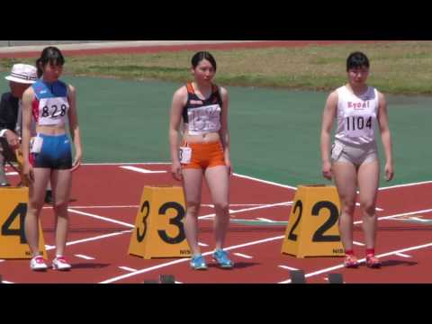 20170430群馬高校総体中北部地区予選女子100m2組