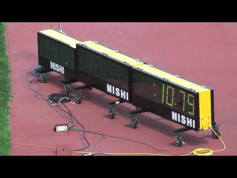 H29　千葉県選手権　男子100m　準決勝3組
