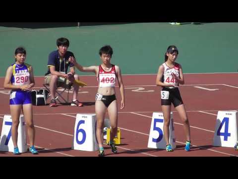 女子100m_決勝_第48回北海道中学校陸上20170729