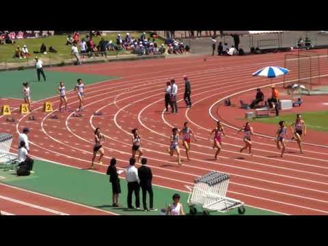 20180429 大阪陸上競技カーニバル　高校女子　100m　予選　2組