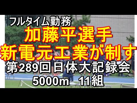 5000m　11組　第289回日体大長距離競技会　5000m11組