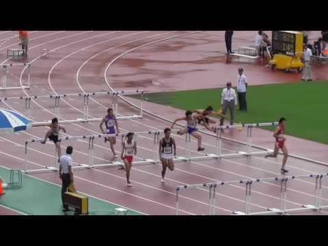 第51回全国高等専門学校体育大会陸上競技　男子110mH　予選第2組　2016/8/24