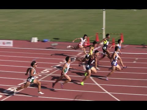 成年男子100m準決勝1組～3組 ★茨城国体陸上 2019.10