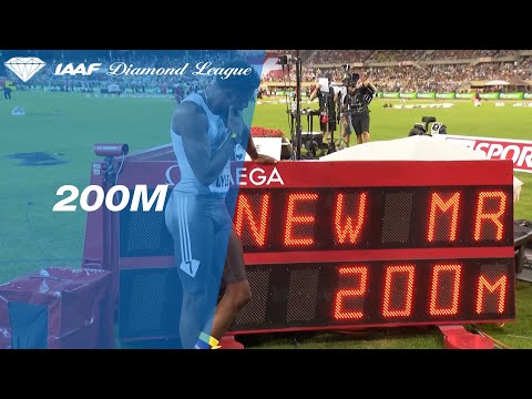 Noah Lyles breaks Usain Bolt&#039;s meeting record over 200m in Lausanne - IAAF Diamond League 2019
