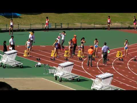 20180429 大阪陸上競技カーニバル　高校女子　100m　決勝