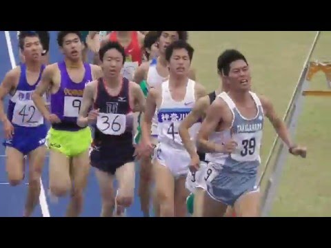 日体大記録会5000ｍ19組 塩谷潤一(中央大学OB)伝説の走り 2016.4.24
