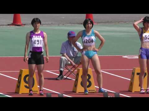 20170520群馬県高校総体陸上女子100mH予選2組