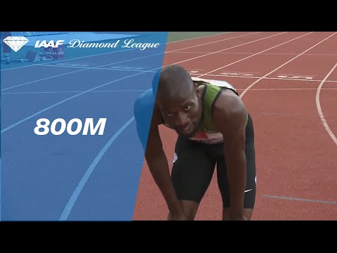 Nijel Amos and Emmanuel Korir battle to the 800m finish line in Rabat - IAAF Diamond League 2019