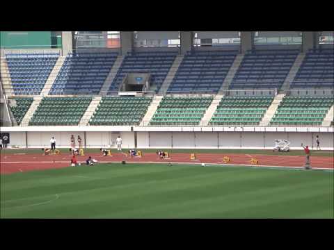横山新太朗選手（高知大）男子200m予選1組、1着：22秒07　～四国インカレ2017～