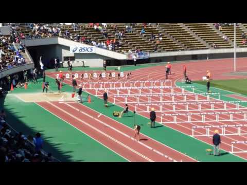 2017年度兵庫リレーカーニバル 中学女子100mH決勝（-0.3）