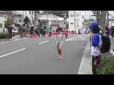 2017第29回全国高校駅伝　女子4区中継所直後