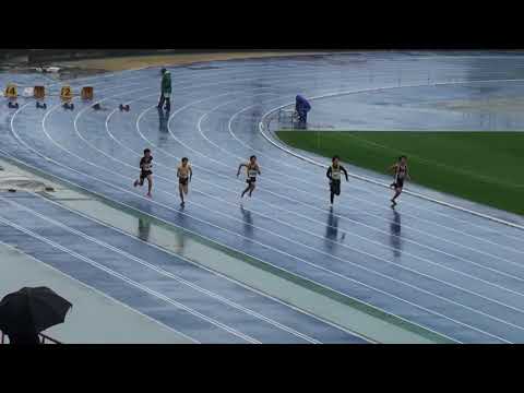 2018 水戸市陸上記録会 中学男子100m12組