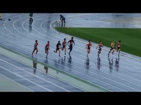 2018 水戸市陸上記録会 中学男子100m17組
