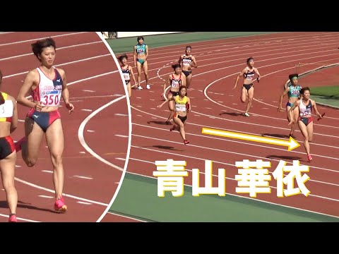 青山華依 甲南大のアンカーに復帰 TR5-7 女子リレー 4x100m エコパトラックゲームズ陸上2023