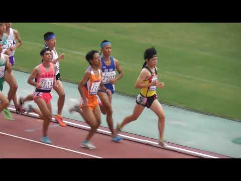 全中陸上2019大阪。男子3000ｍ予選3組、松田拓也選手が8:45.61で1着。