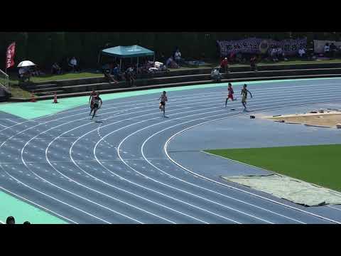 20180916124734県高校新人大会OP男200ｍ1組 戸髙 稀平