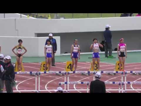 2018 東北高校陸上 女子 100mH 準決勝3組