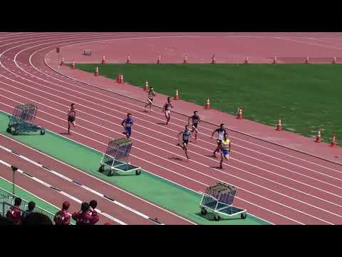 2018 茨城県高校総体陸上 水戸地区男子200m準決勝2組