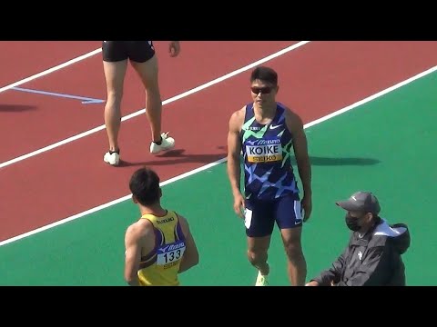 B,A 決勝 男子100m 織田記念陸上2022